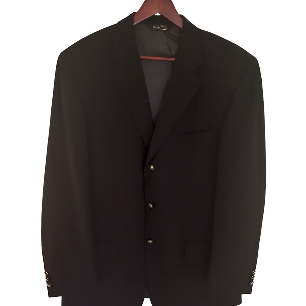 Men’s Alfred’s Sung Black Blazer - 42 Tall Long